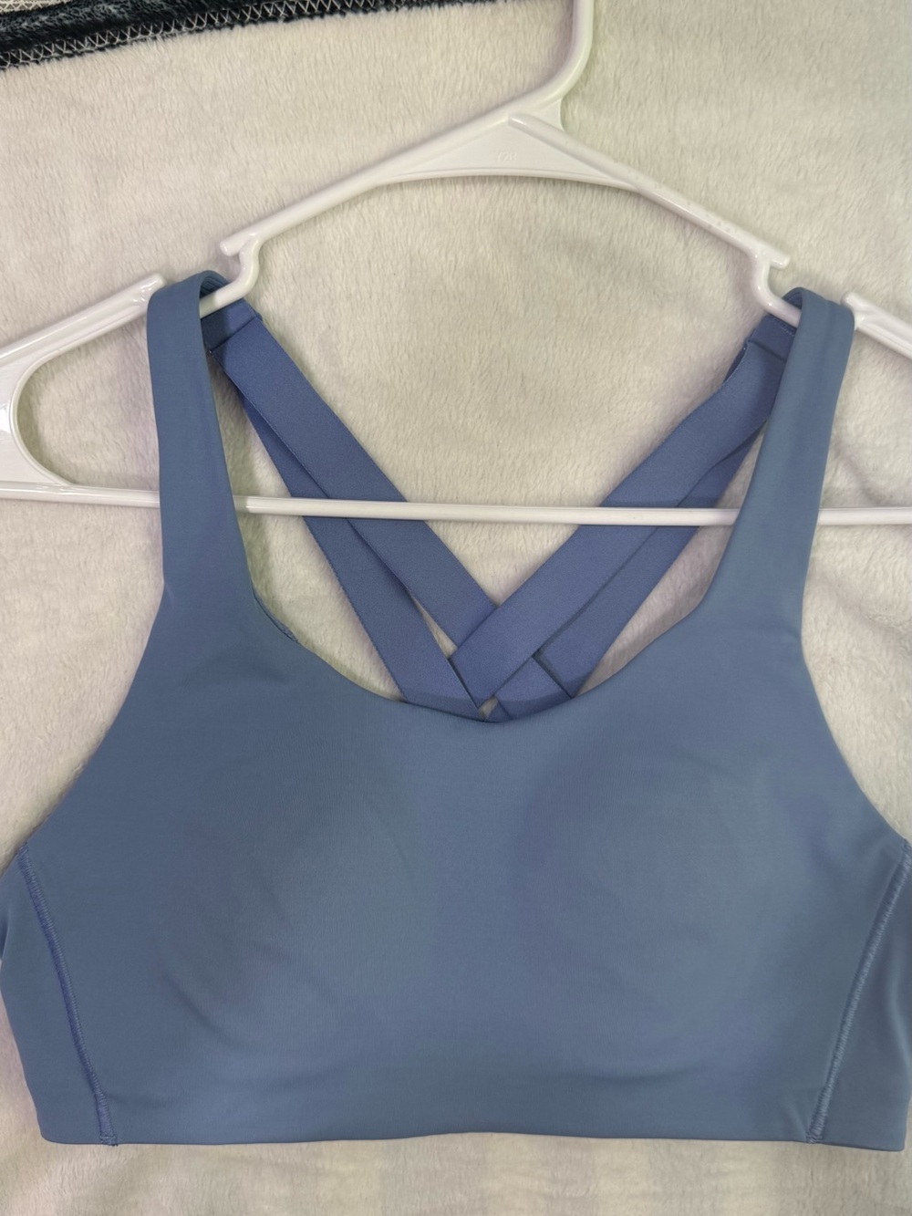 lululemon athletica Crossback Sports Bra - Dusty Blue